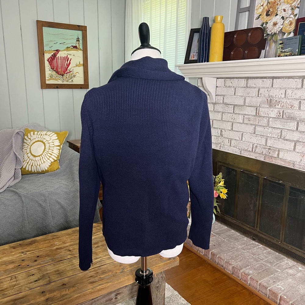 Definite View navy blue button closure cardigan - Picture 3 of 9